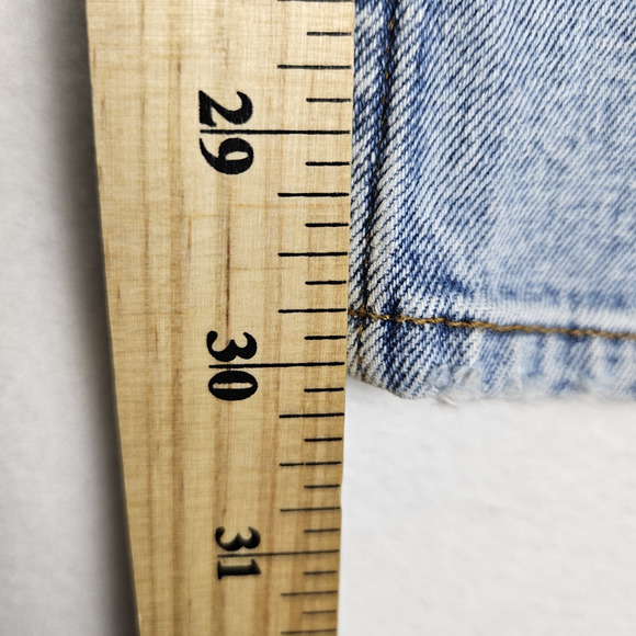 Abercrombie Fitch Jeans 90s Slim Straight Ultra High Rise Blue Women Size 31/12 - Picture 13 of 15
